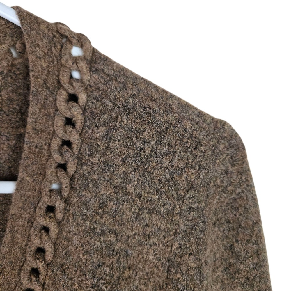White House Black Market Womens Brown Knit Cardigan Tank Set Size S - Picture 5 of 14